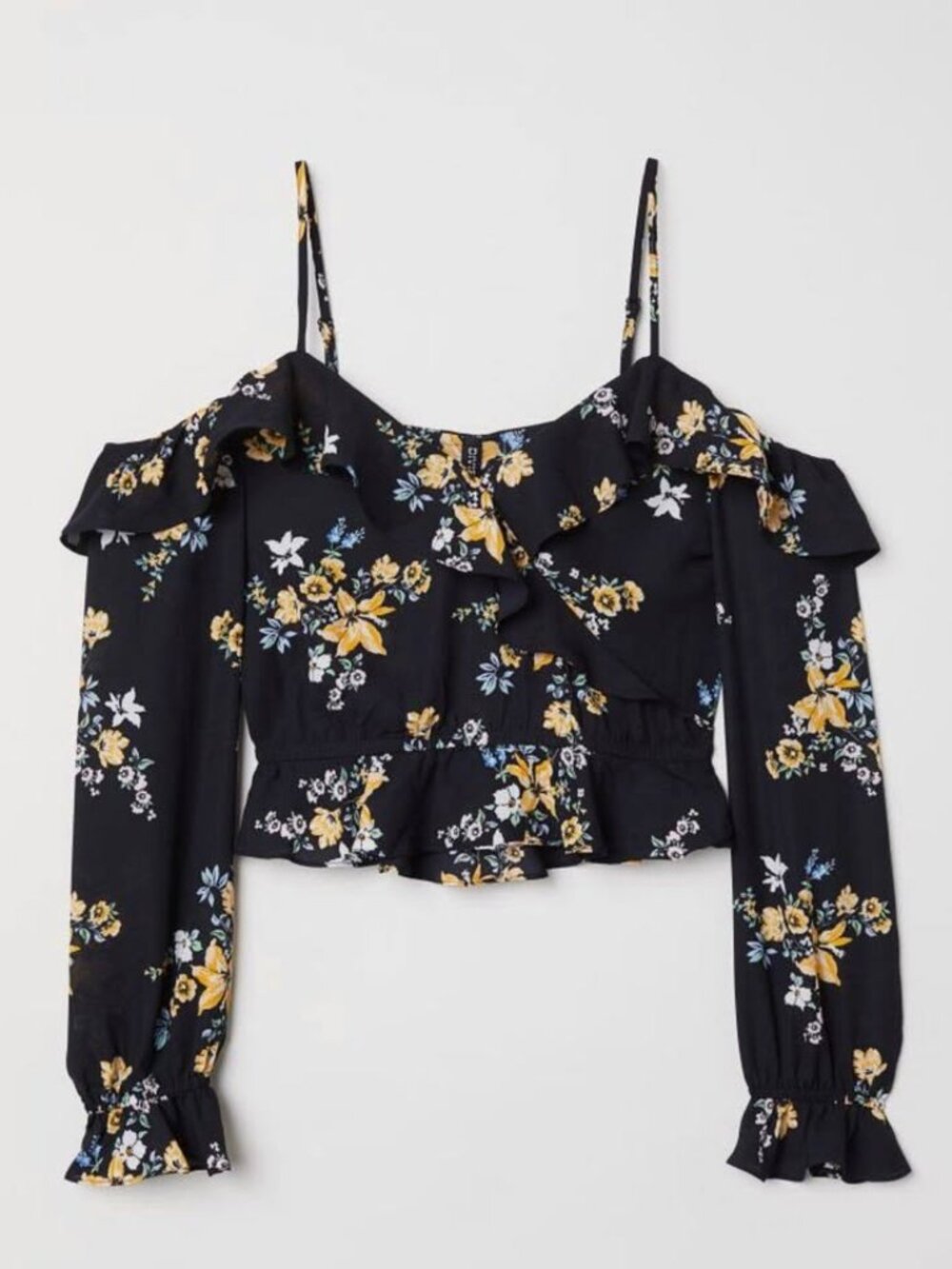 Brand new H&M floral off-shoulder blouse, never worn.
